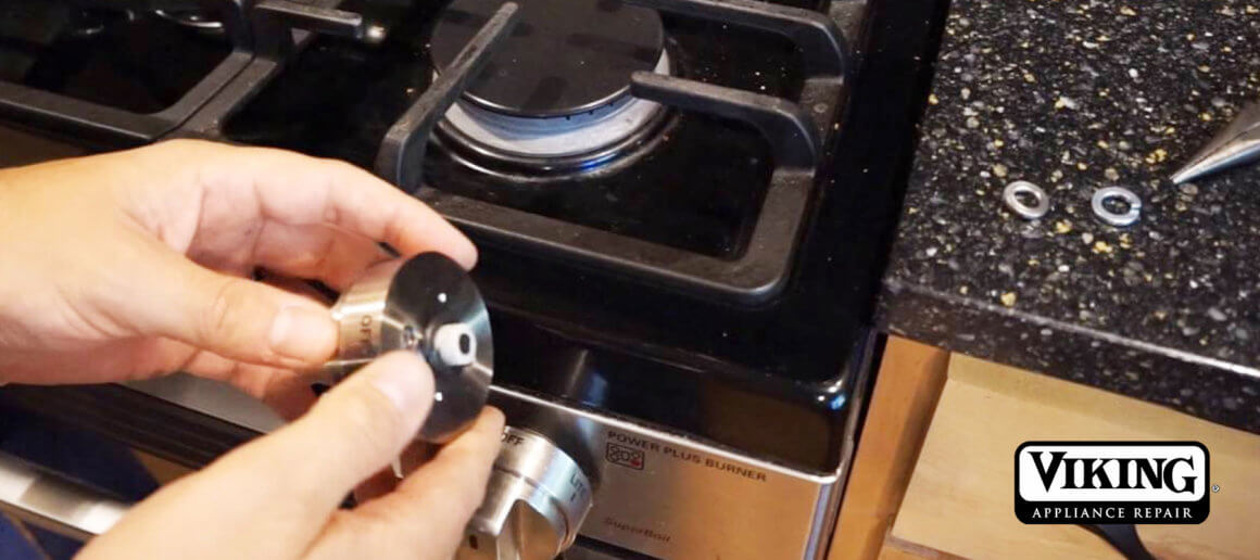 How to repair a Viking stove knob problem?